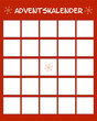 Adventskalender zum selbst gestalten