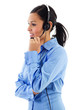 Photo: Female call center operator Female call center operator