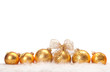 row of Christmas balls