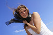 Happy bride