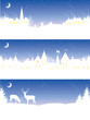 Set of a christmas banners.