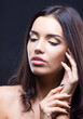 Beauty shot of young girl with natural makeup