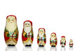 Weihnachtsmann Matruschkas - 6 Stück