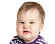 Baby makes a funny face