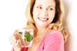 Foto: Frau mit Teeglas Frau mit Teeglas