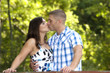 Young happy couple in love
