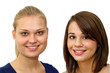 Portrait of two beautiful young women Portrait of two beautiful young women