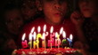 Blowing out candles