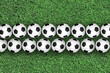 Soccer ball on green grass
