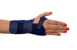 Trauma of wrist in brace.  isolated on white background