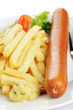 Bockwurst, Pommes frites