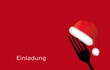Einladungskarte zum Weihnachtsessen