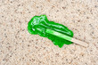 Popsicle dropped on carpet