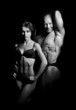 man and a woman in the gym