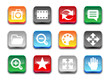 3d glossy simple foto icons.