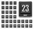 Calendar countdown icon.
