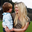 mother son outdoors