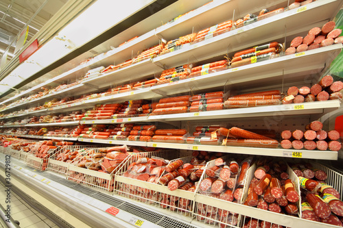 Photo: Sausage in shop Sausage in shop