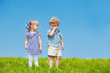 Little boy and girl