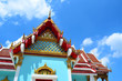 Beautiful blue Buddha Temple