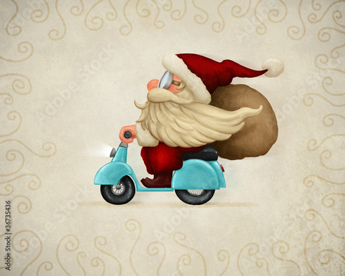 Illustration: Motorized Santa Claus Motorized Santa Claus
