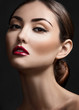 Close-up of beautiful woman with make-up Close-up of beautiful woman with make-up
