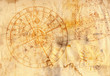 astronomical clock in grunge style