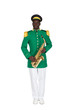 homme de fanfare de face