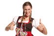 Blondine auf dem Oktoberfest