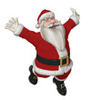 Santa Jumping for Joy!