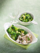 sepia with broccoli heathy food