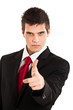 Businessman pointing at you