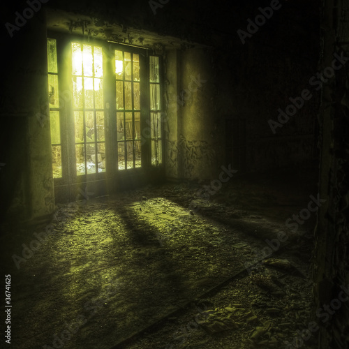 Photo: door in an abandoned complex door in an abandoned complex