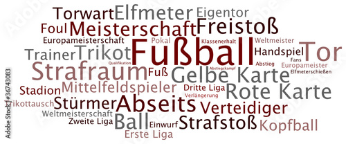 Vektor: Tag Cloud Fußball Tag Cloud Fußball