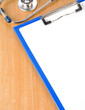 medical stethoscope with paper form medical stethoscope with paper form