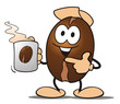 Illustration: Coffee Serving Bean Coffee Serving Bean