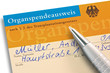 Organspendeausweis