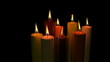 Group of burning candles