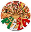 Italy Pizza on the cutting board