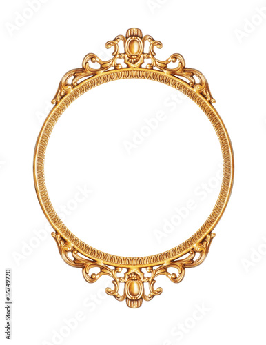 Photo: Golden antique frame Golden antique frame