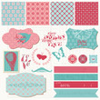 Scrapbook design elements - Vintage Love Set