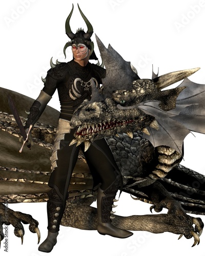 Illustration: The Dragon Lord and Dragon The Dragon Lord and Dragon