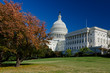 US Capitol in autumn, Washington DC USA