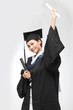 Photo: Smiling young female graduate Smiling young female graduate
