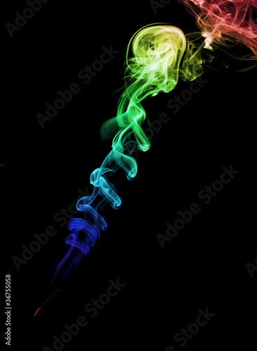 Photo: Abstract Colorful Rainbow Smoke Abstract Colorful Rainbow Smoke