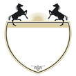 Wappen mit zwei Pferden
