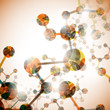 Vector: dna molecule, abstract background dna molecule, abstract background
