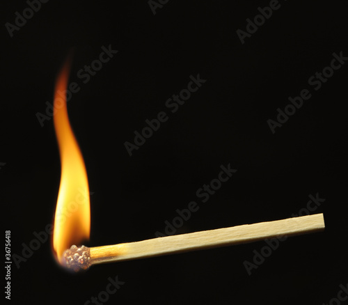 Photo: Burning match Burning match