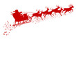 Weihnachtsschlitte, Rentierschlitten, Weihnachtsmann