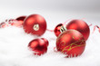 Christmas balls on the white background Christmas balls on the white background